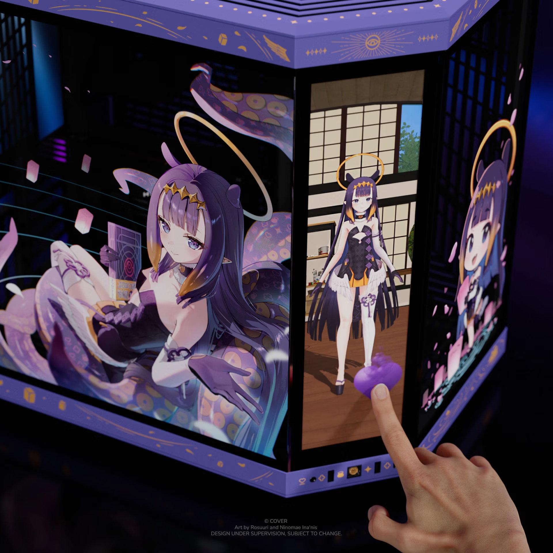 限量品 預購 26年第四季 日版 HYTE Y70 Touch Infinite(Y70TI) 觸控螢幕 電腦機殼 Hololive EN 一伊那爾棲 聯名版:圖片 11