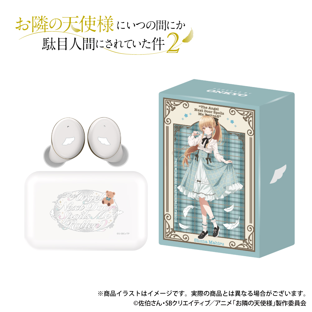 受注限定 26年10月 日版 ONKYO《關於我在無意間被隔壁的天使變成廢柴這件事2》聯名款語音耳機 椎名真晝:圖片 2