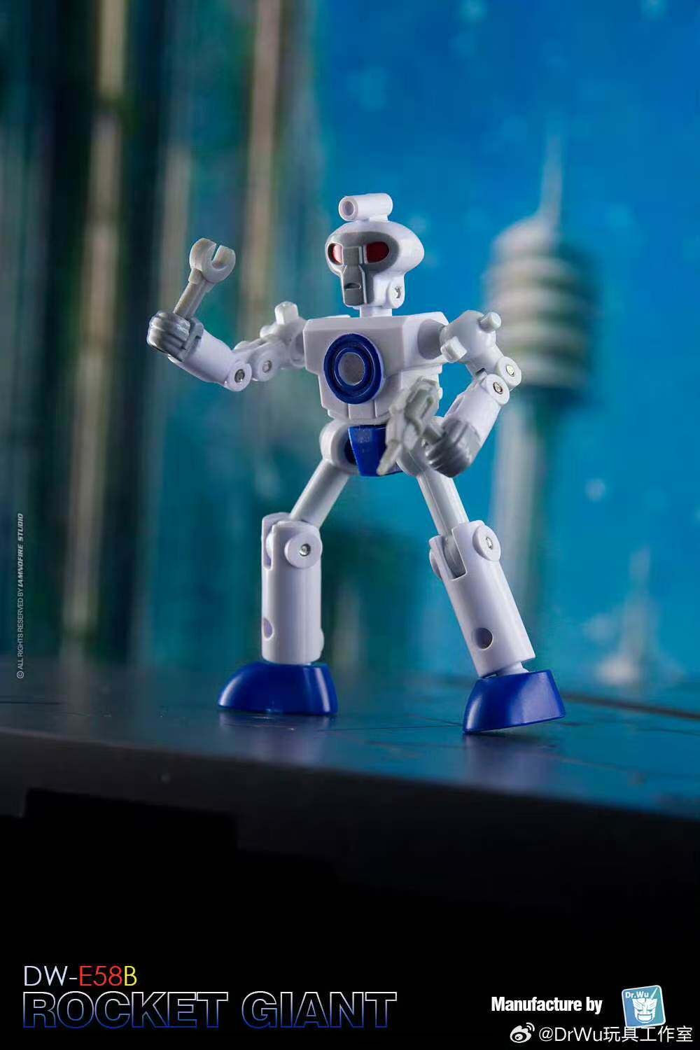 吳醫生 DW-E58B 大力金剛 藍色版 附特典 第三方小比例變形玩具:圖片 5