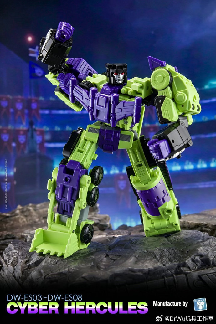 吳醫生 極小比例 塞星大力神 DW-ES07 鏟車 & DW-ES08 推土機 第三方小比例變形玩具:圖片 11