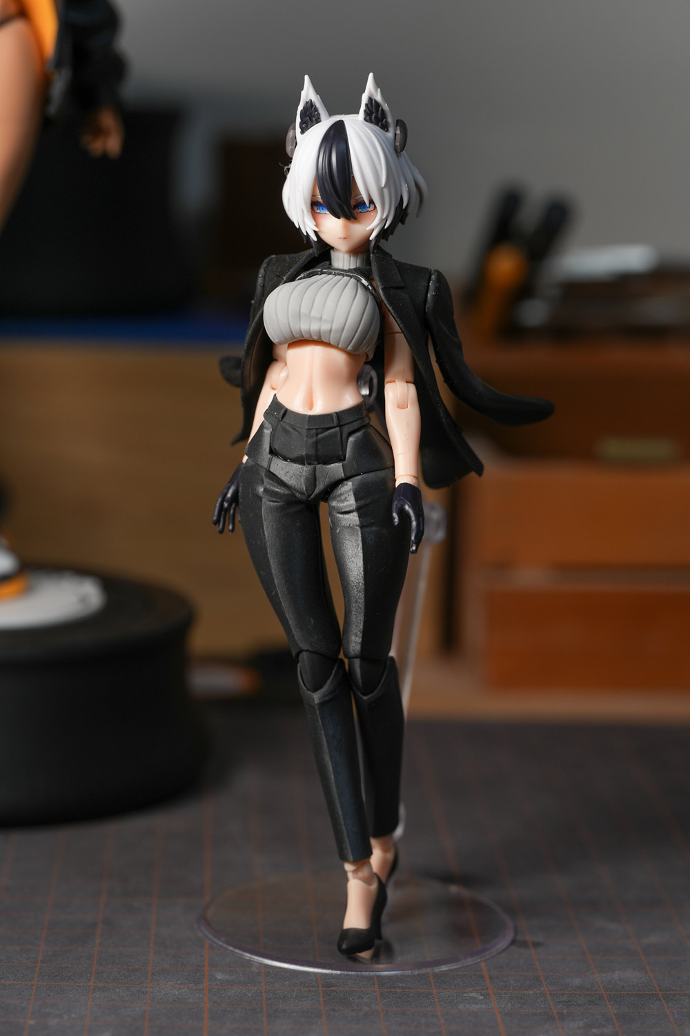 SH STUDIO MU073N 女神裝置 BUSTER DOLL 職業裝+外套 樹脂改件:圖片 35
