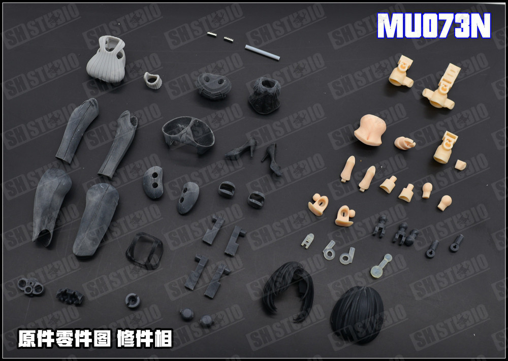 SH STUDIO MU073N 女神裝置 BUSTER DOLL 職業裝+外套 樹脂改件:圖片 3