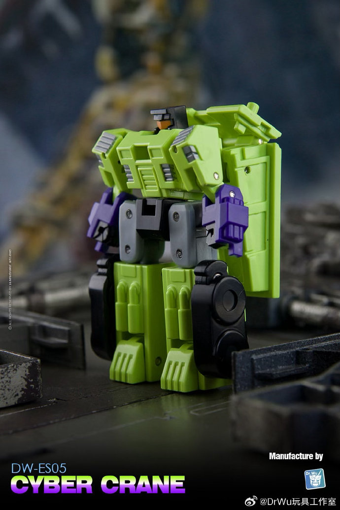 吳醫生 極小比例 塞星大力神 DW-ES05 托斗 & DW-ES06 吊車 第三方小比例變形玩具:圖片 3
