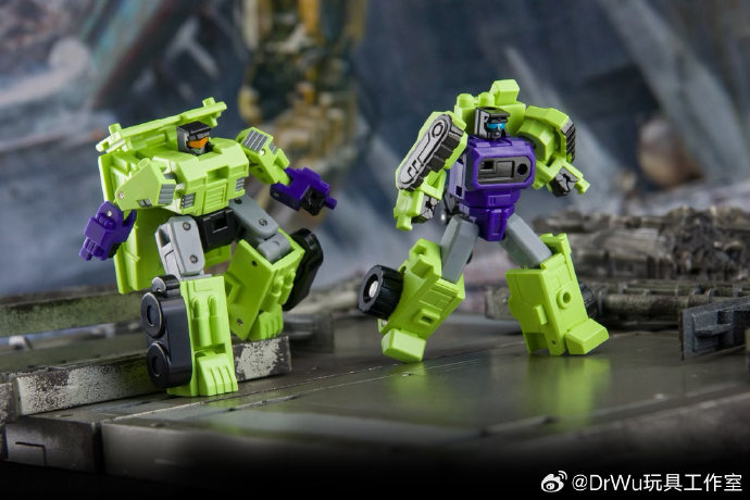 吳醫生 極小比例 塞星大力神 DW-ES05 托斗 & DW-ES06 吊車 第三方小比例變形玩具
