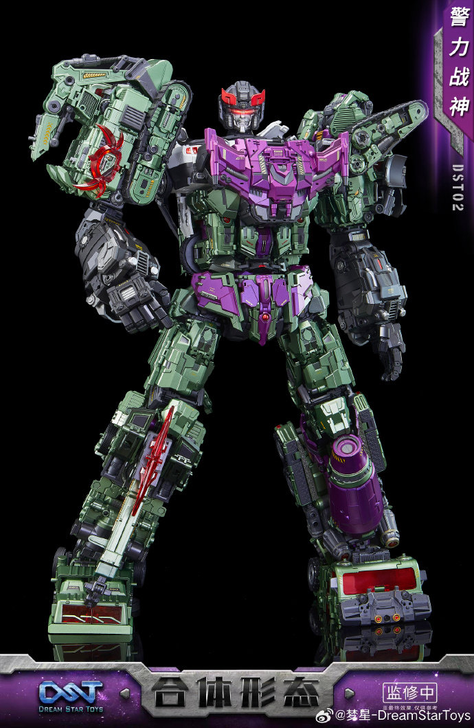 Dream Star Toys DST02-007 警力神/大力戰神組合 警車戰者 第三方變形玩具:圖片 14