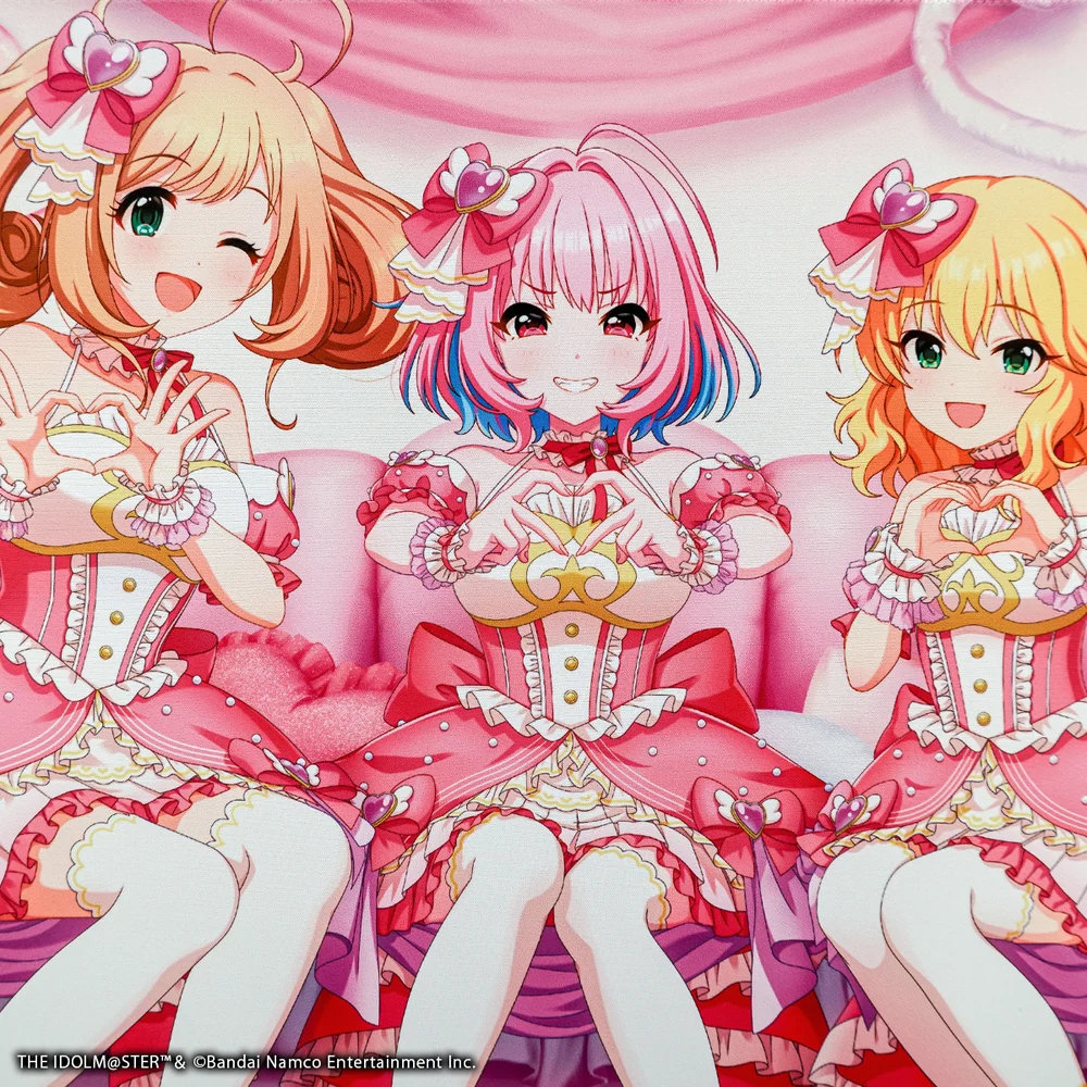 預購免訂金 27年2月 日版 Fumo Collection《偶像大師 灰姑娘女孩》聯名電競滑鼠墊 櫻井桃華&佐藤心&夢見璃亞夢 2XL 附預購特典:圖片 3