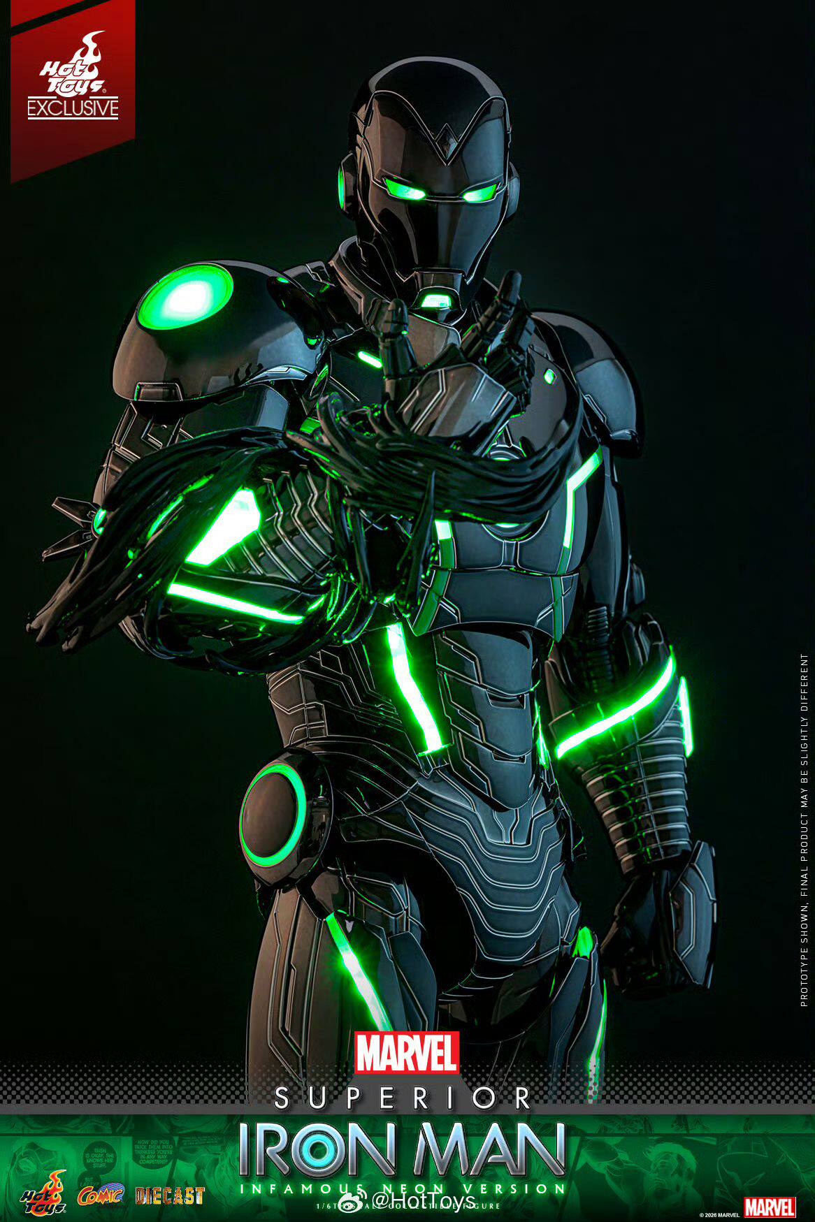 Hot Toys 1/6 CMS036 究極鋼鐵人 惡名霓虹版 上海WF限定:圖片 11
